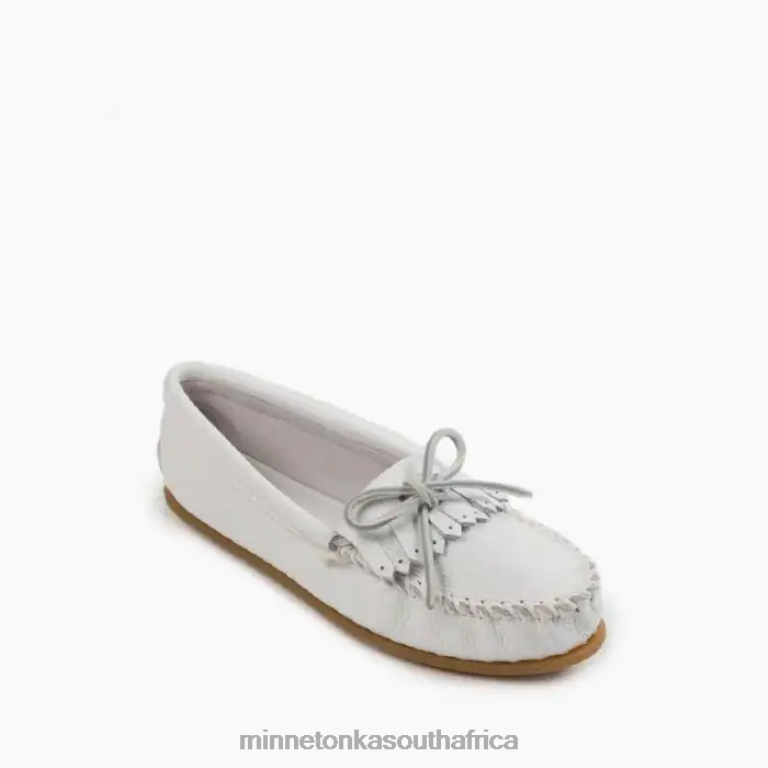 Minnetonka Footwear RNL6F98 Women Deerskin Kilty White