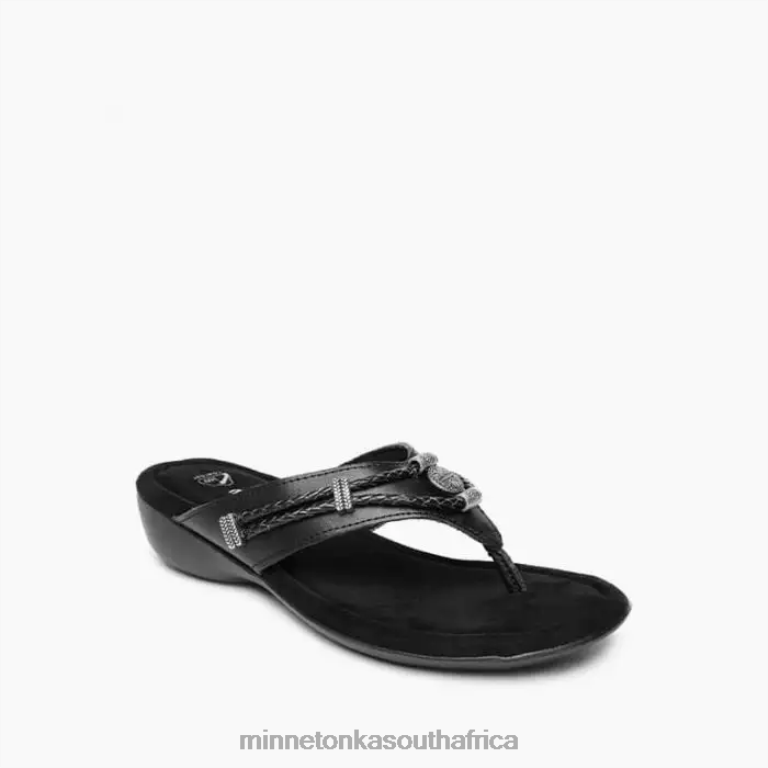 Minnetonka Footwear RNL6F152 Women Silverthorne 360 Black