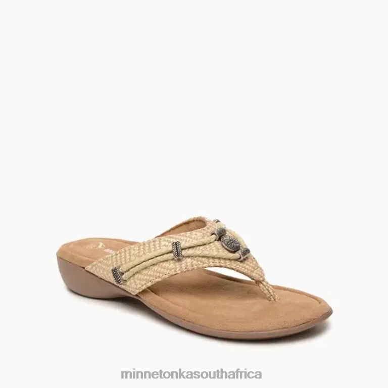 Minnetonka Footwear RNL6F158 Women Silverthorne 360 Natural Basketweave