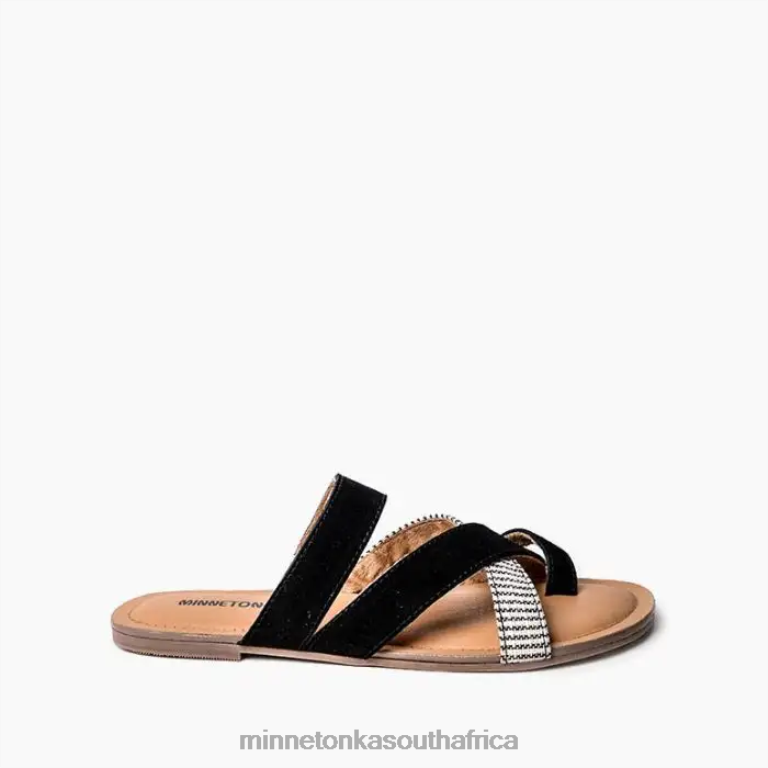 Minnetonka Footwear RNL6F165 Women Faribee Black Multi