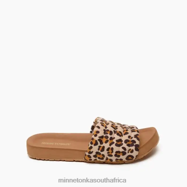 Minnetonka Footwear RNL6F177 Women Heidi Cream Leopard Print
