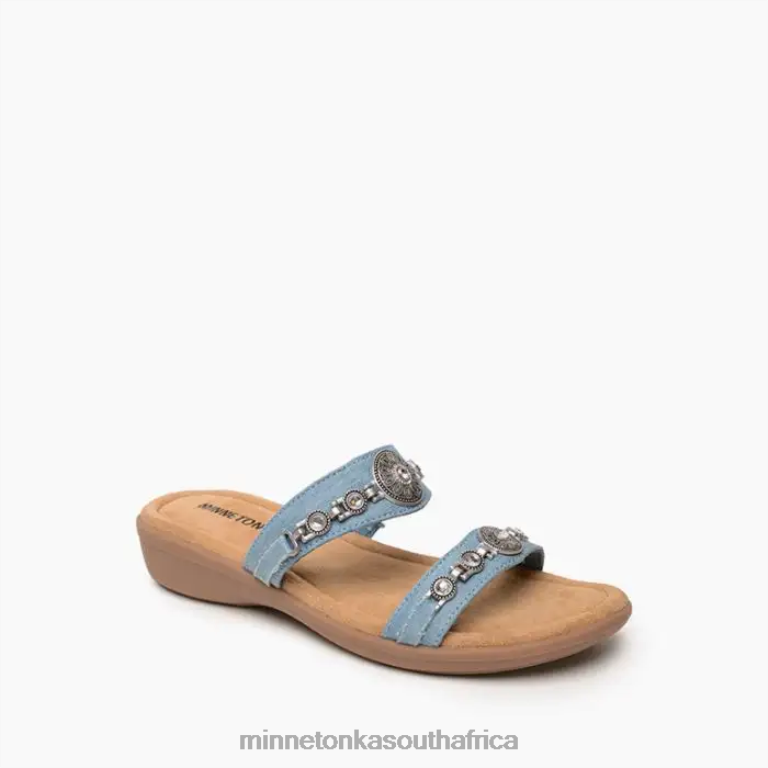 Minnetonka Footwear RNL6F197 Women Brenn Light Blue Denim