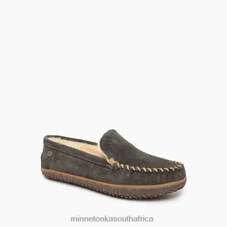 Minnetonka Footwear RNL6F143 Women Sheepskin Terese Charcoal