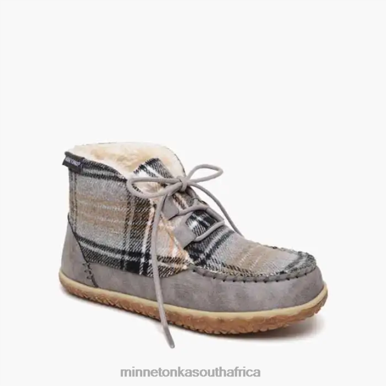Minnetonka Footwear RNL6F17 Women Torrey Grey Plaid Combo
