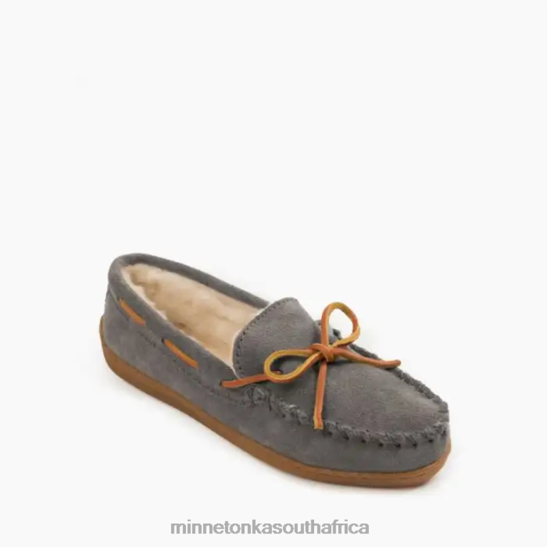 Minnetonka Footwear RNL6F216 Women Pile Lined Hardsole Charcoal