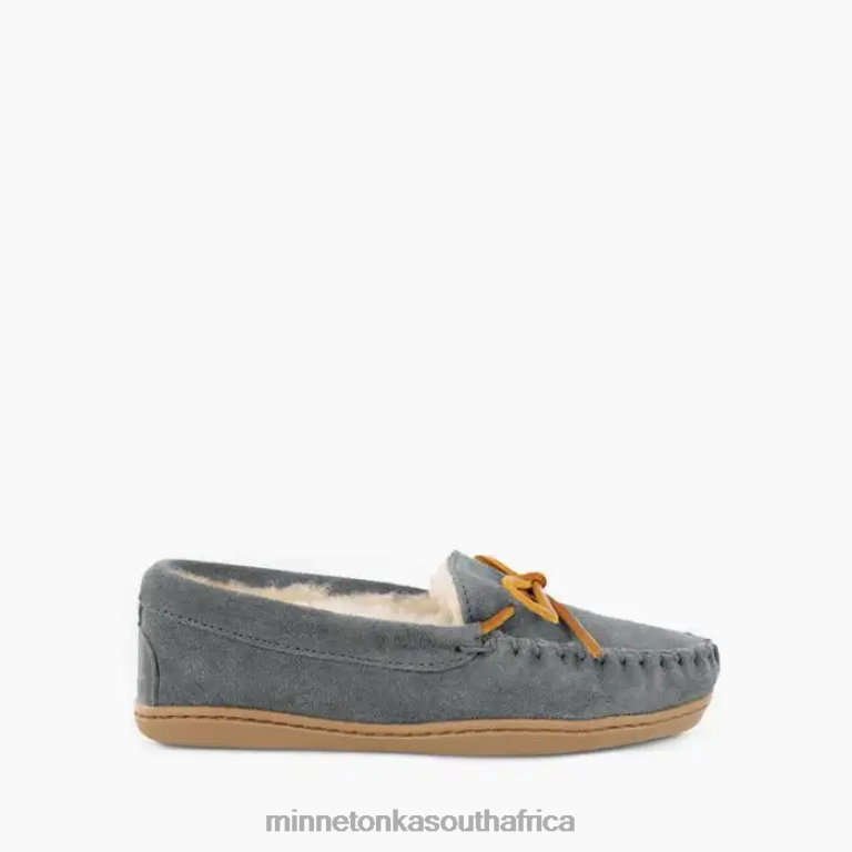 Minnetonka Footwear RNL6F221 Women Sheepskin Hardsole Moc Grey