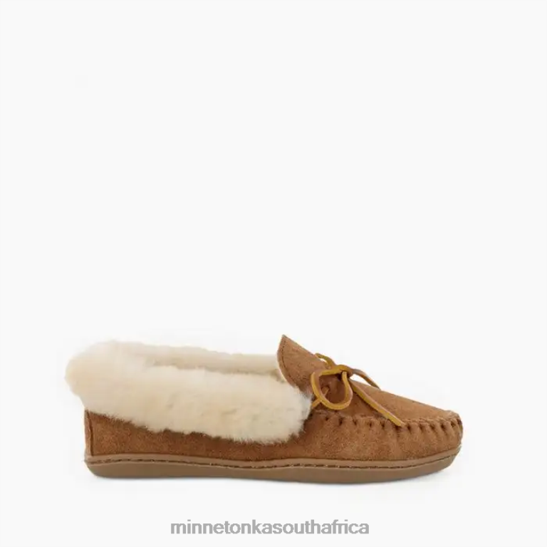 Minnetonka Footwear RNL6F226 Women Alpine Sheepskin Moc Golden Tan