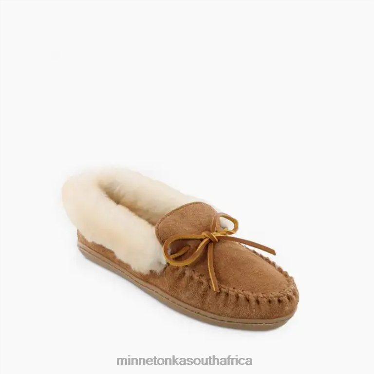 Minnetonka Footwear RNL6F226 Women Alpine Sheepskin Moc Golden Tan
