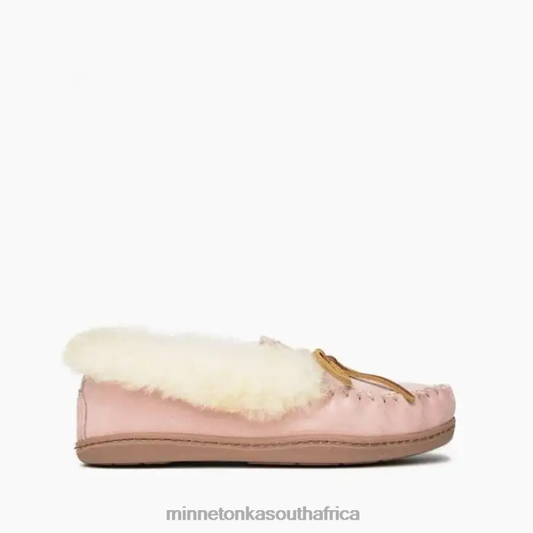 Minnetonka Footwear RNL6F227 Women Alpine Sheepskin Moc Pink Blush