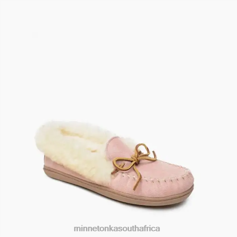 Minnetonka Footwear RNL6F227 Women Alpine Sheepskin Moc Pink Blush