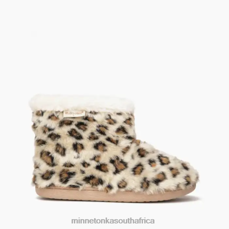 Minnetonka Footwear RNL6F243 Women Betty Cream Leopard Print
