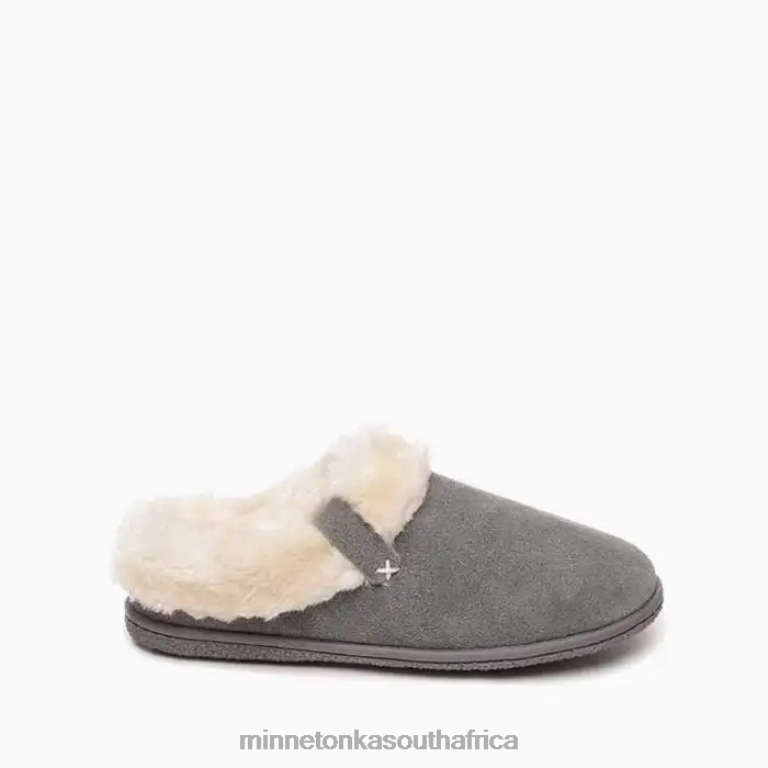 Minnetonka Footwear RNL6F257 Women Camp Collar Scuff Grey