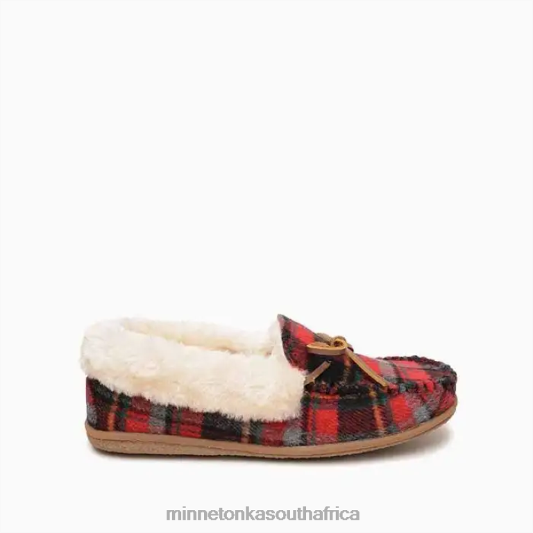 Minnetonka Footwear RNL6F270 Women Camp Collar Moc Red Autumn Plaid
