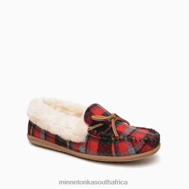 Minnetonka Footwear RNL6F270 Women Camp Collar Moc Red Autumn Plaid