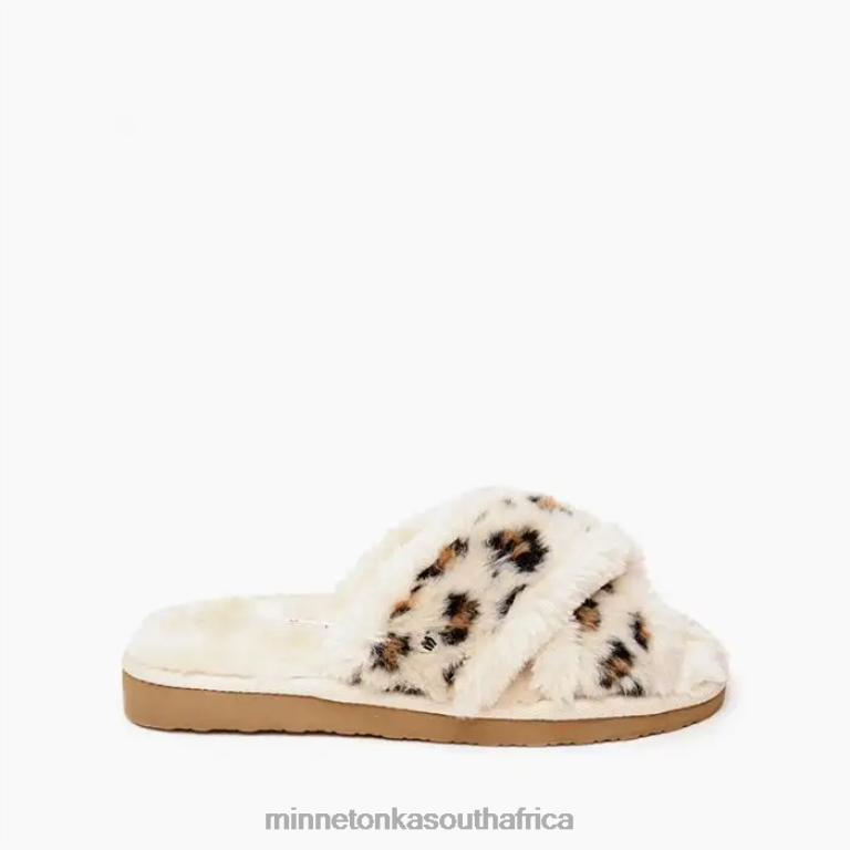 Minnetonka Footwear RNL6F282 Women Lilly Cream Leopard Print
