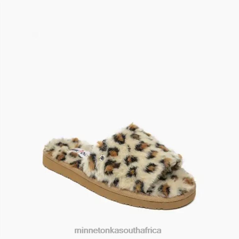Minnetonka Footwear RNL6F290 Women Lolo Cream Leopard Print