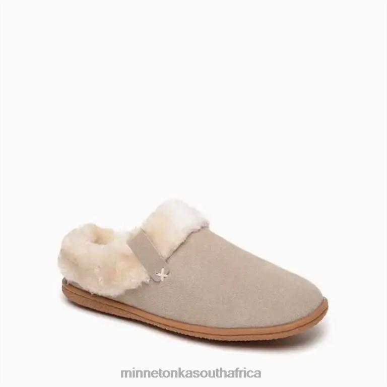 Minnetonka Footwear RNL6F299 Women Limited Edition Camp Collar Scuff Stone