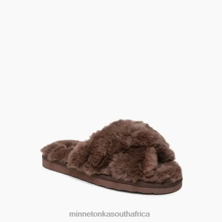 Minnetonka Footwear RNL6F301 Women Teddy Crossband Cocoa