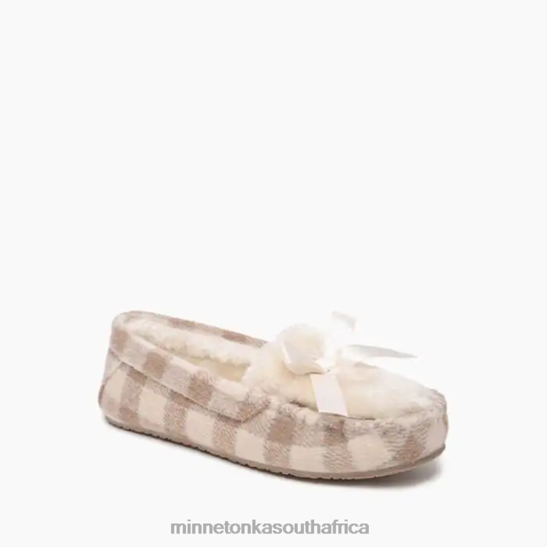 Minnetonka Footwear RNL6F303 Women Cosi Tan-Cream Buffalo Plaid