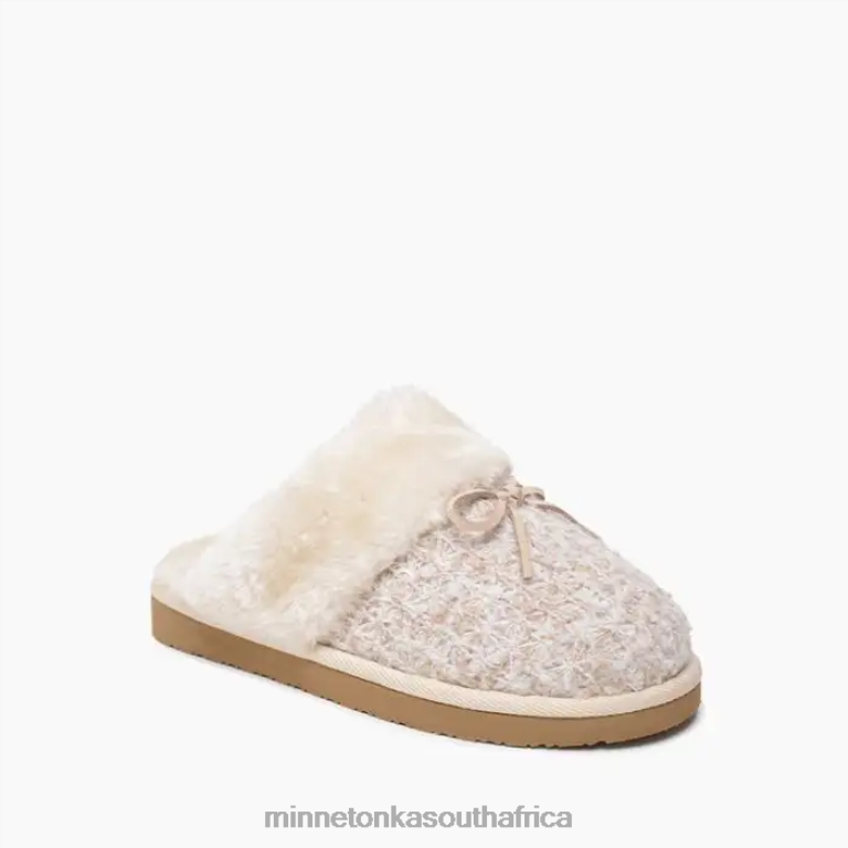 Minnetonka Footwear RNL6F304 Women Flurry Scuff Cream