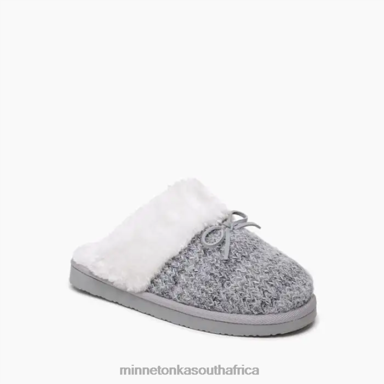 Minnetonka Footwear RNL6F305 Women Flurry Scuff Grey